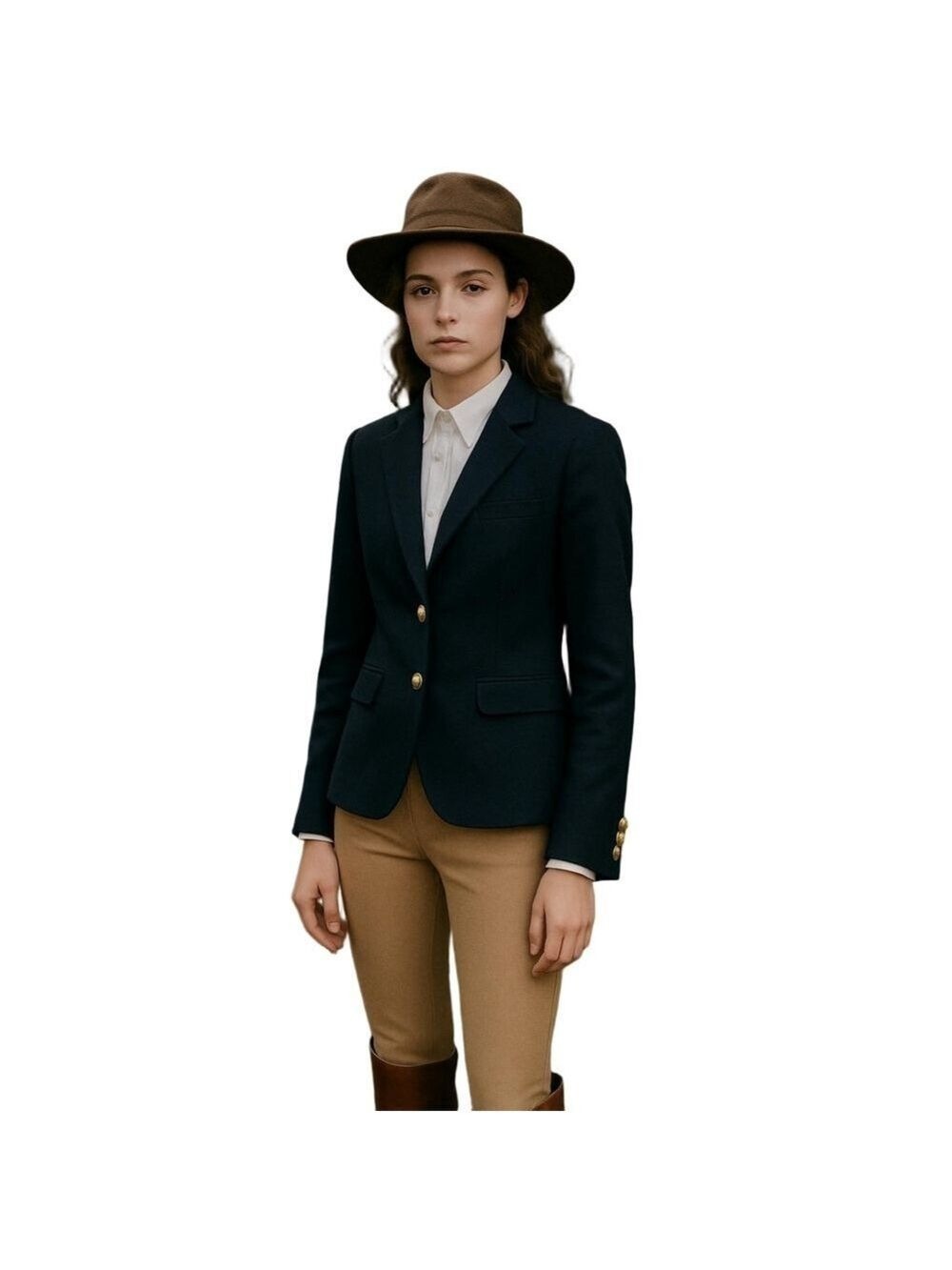 J. CREW classic Schoolboy Blazer Wool blend Sz: 2 black Style#05157 Academia